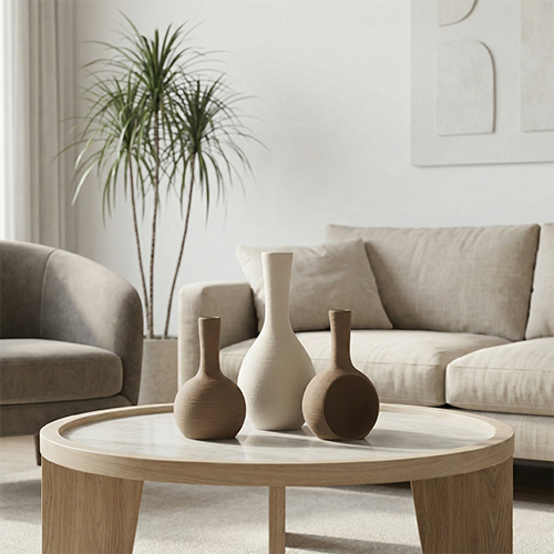 طقم فازات ديكور خزفيه 