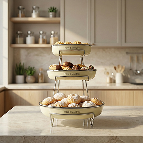 حامل تقديم حلويات بورسلين