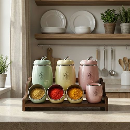 طقم توابل بورسلين 