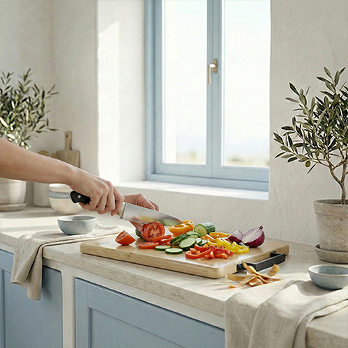 بلانشه تقطيع  خشبيه  بمقبض